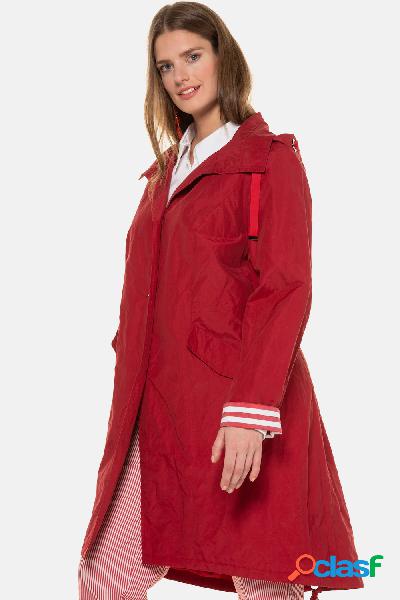 Parka, coulisses, fodera a righe, selection, Donna, Rosso,