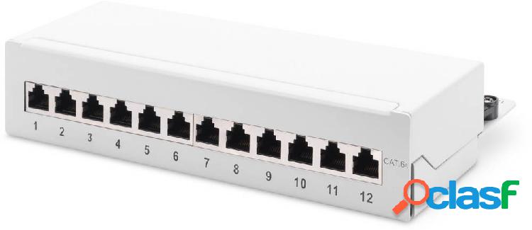 Patchpanel di rete Digitus 12 Porte CAT 6A, CAT 6A/7 1 U