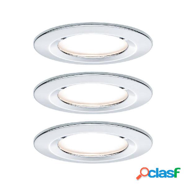 Paulmann Nova Lampada da incasso per bagno Kit da 3 LED