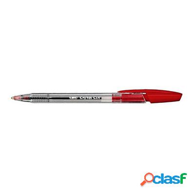 Penna Bic Cristal Clic a scatto a sfera rossa 1 mm – 1 pz.