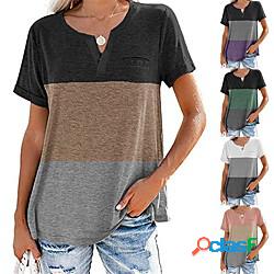 Per donna maglietta T-shirt da escursione Camicia Henley