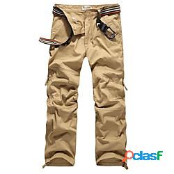 Per uomo Pantaloni cargo Pantaloni da escursione Militare