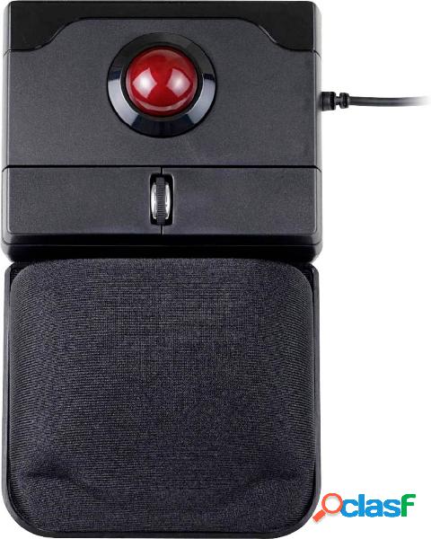 Perixx PERIPRO-506 Trackball USB Ottico Nero 2 Tasti