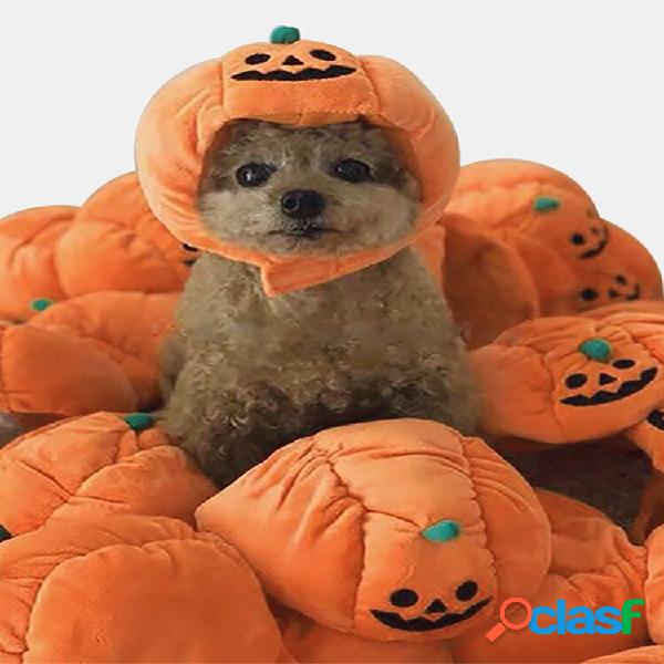 Pet Halloween Pumpkin Hat Teddy Dress Up Dog Cat Party