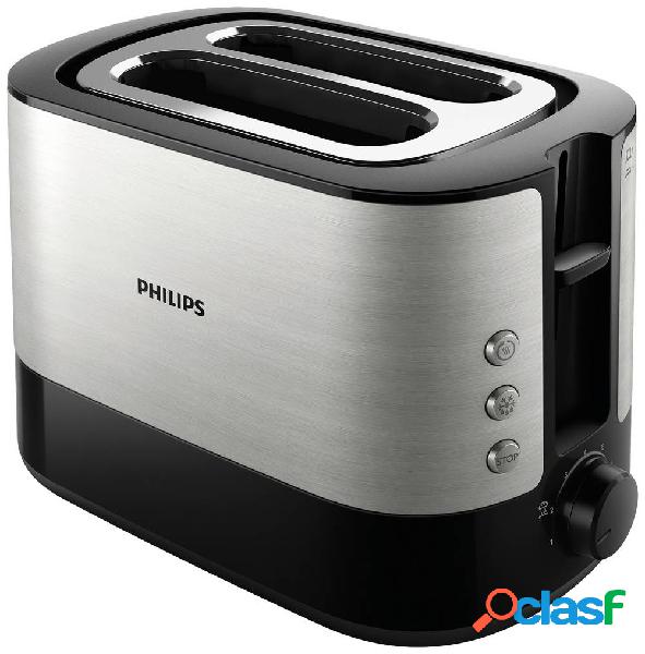 Philips Viva Collection Tostapane acciaio inox, Nero