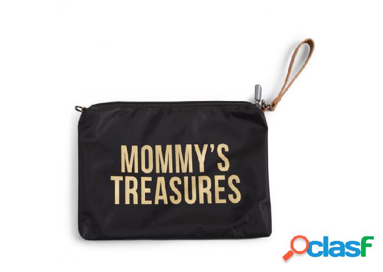 Pochette Childhome Mommy treasure Nera e Oro