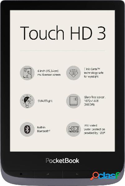 PocketBook Touch HD 3 metallic grey Lettore di eBook 15.2 cm