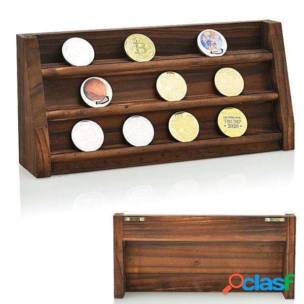 Porta monete in legno da collezione Challenge Display