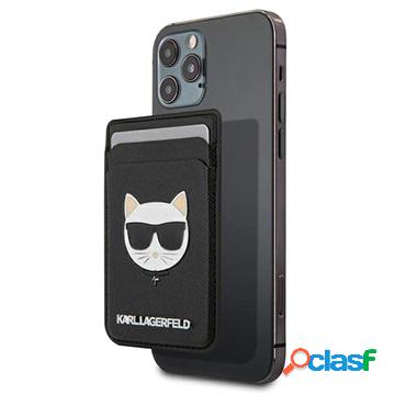 Portacarte Karl Lagerfeld Ikonik Saffiano - Choupette Head