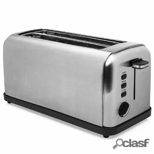 Princess Tostapane Steel Style a 2 Fessure Lunghe 1750W