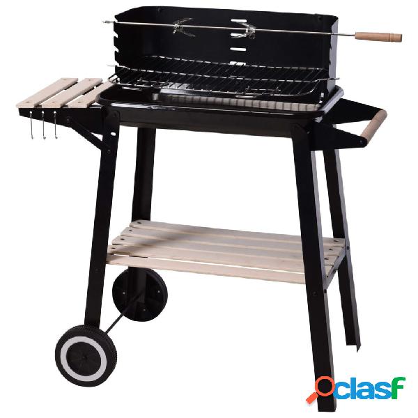 ProGarden Griglia Barbecue a Carbonella 86,5 cm Nera