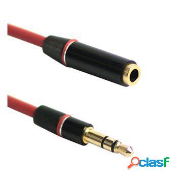 Prolunga Cavo Audio 3.5mm / 3.5mm - Rosso