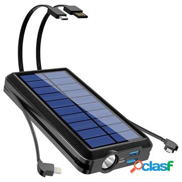 Psooo PS-158 Wireless Solar Powerbank with Flashlight -