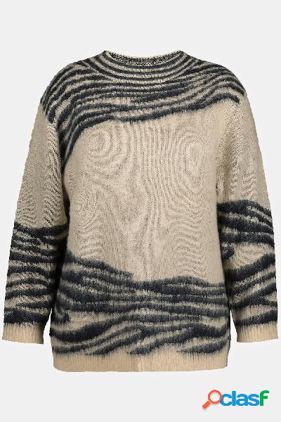 Pullover, Donna, Beige, Taglia: 60/62, Fibre sintetiche,