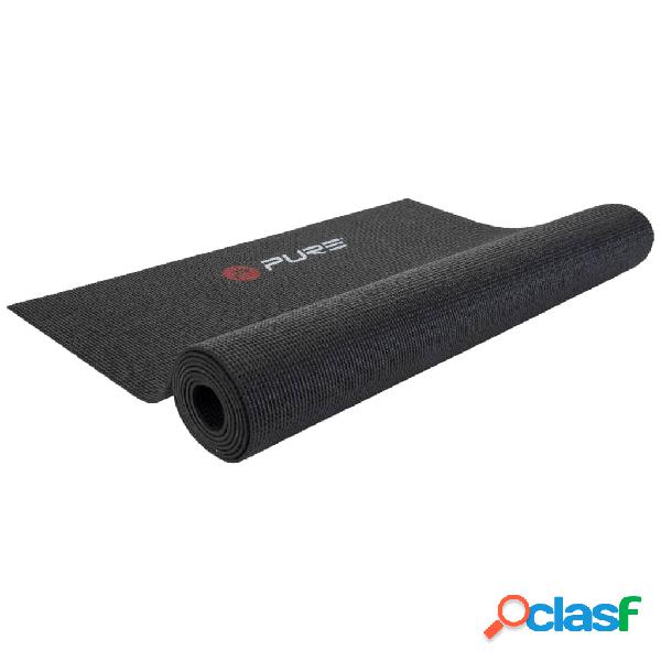 Pure2Improve Tappetino da Yoga 172x61x0,4 cm Nero