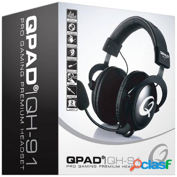 QPAD QH91 Gaming Cuffie Over Ear Stereo Nero