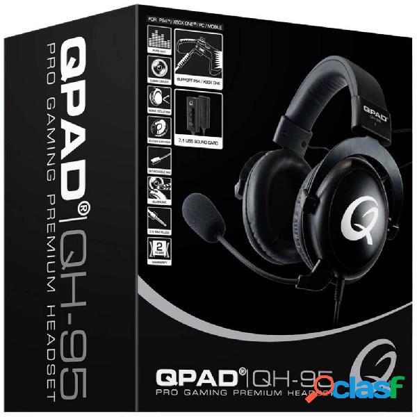 QPAD QH95 Gaming Cuffie Over Ear 7,1 Surround Nero