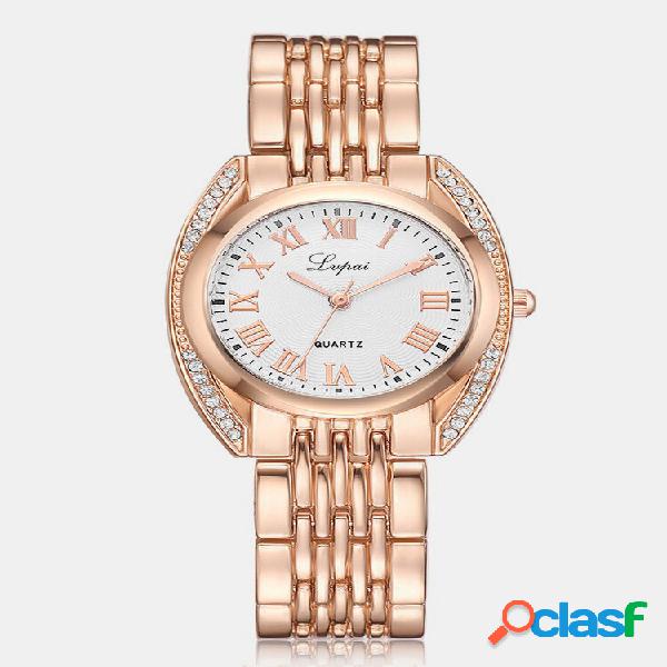 Quarzo con numeri romani alla moda Watch Donna casual in