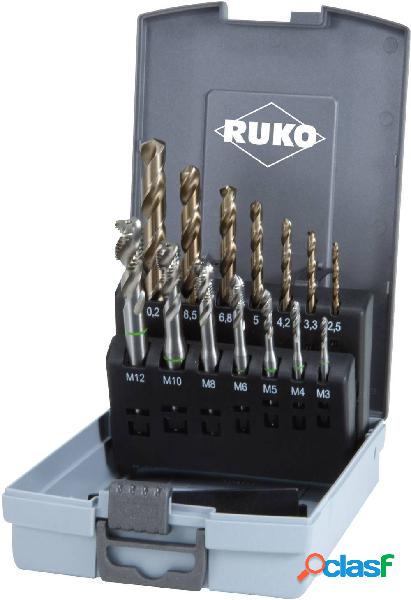 RUKO 245052RO KIT Maschi a macchina 14 parti DIN 371, DIN