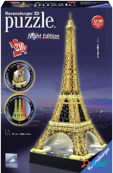 Ravensburger 3D Puzzle Torre Eiffel di notte