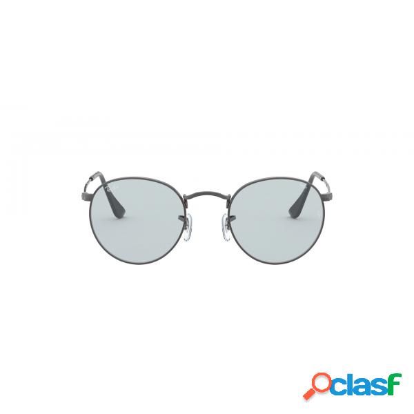 Rb3447 metallo rotondo 004/t3 gunmetal azzurro Ray-ban