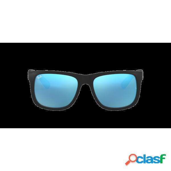 Rb4165 justin 622/55 black rubber green mirror blue Ray-ban