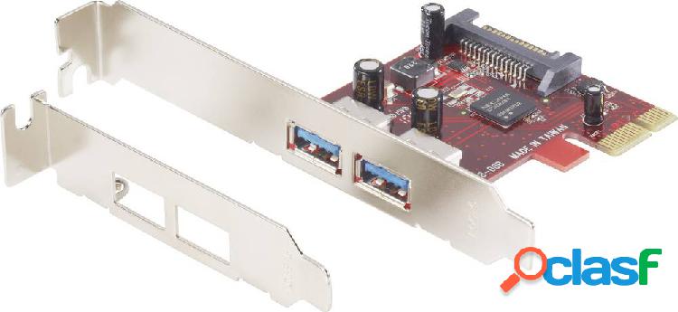 Renkforce 2 Porte Scheda controller USB 3.0 USB-A PCIe