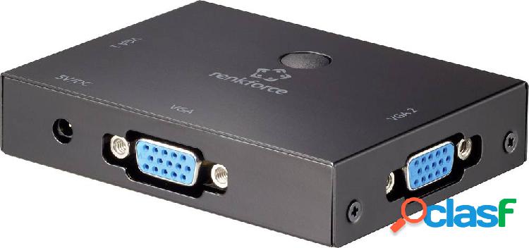 Renkforce 2 Porte Switch VGA Utilizzo bidirezionale 1920 x