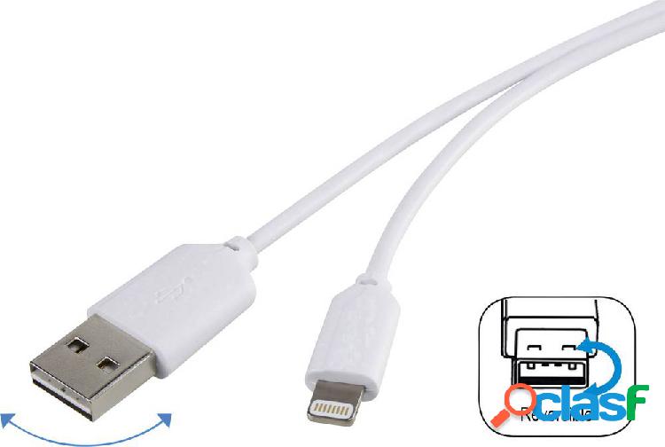 Renkforce Apple iPad/iPhone/iPod Cavo [1x Spina A USB 2.0 -