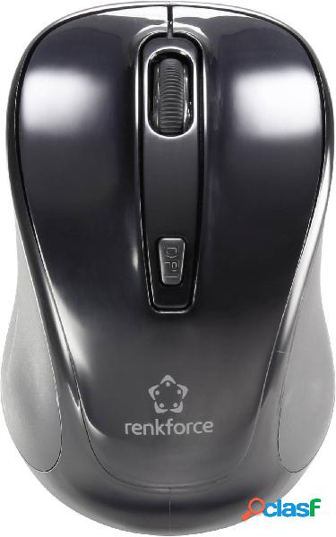 Renkforce B1401E Mouse wireless Bluetooth® Ottico Nero 4