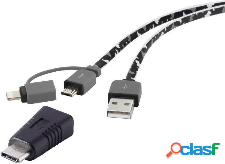 Renkforce Cavo USB USB 2.0 Spina USB-A, Spina USB-C™,