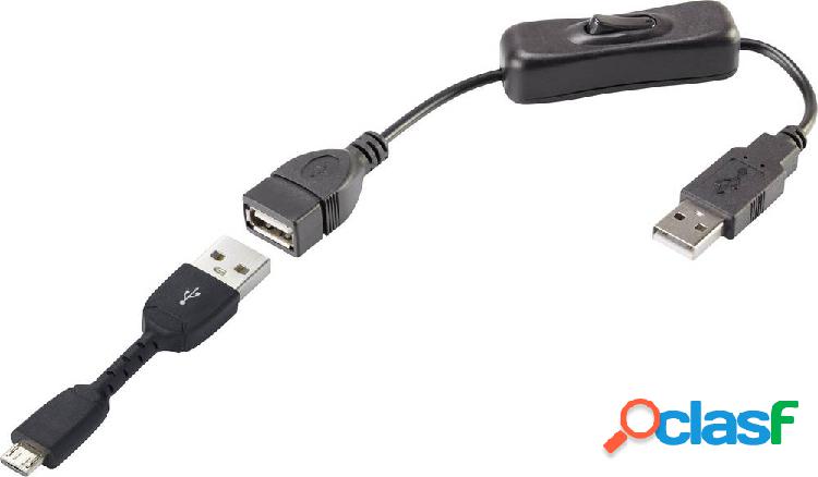 Renkforce Cavo USB USB 2.0 Spina USB-A, Spina USB-Micro-B
