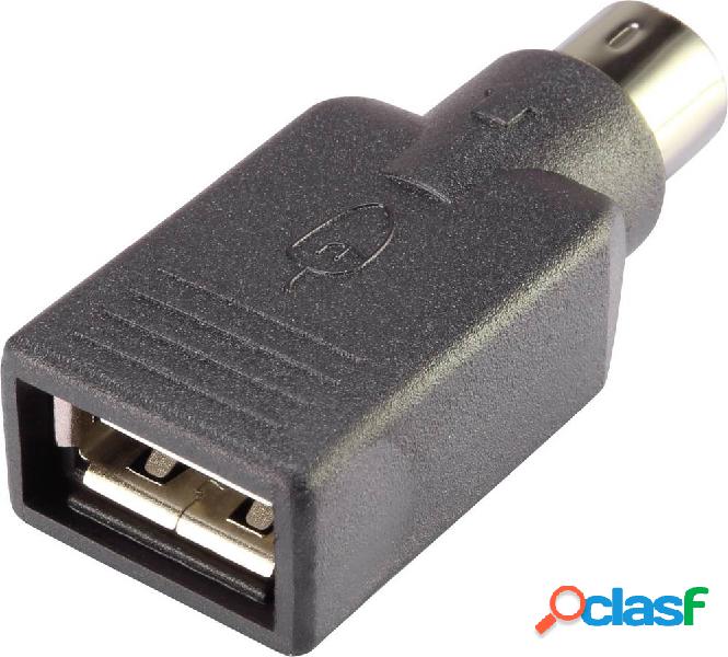 Renkforce USB / PS/2 mouse Adattatore [1x Spina PS/2 - 1x