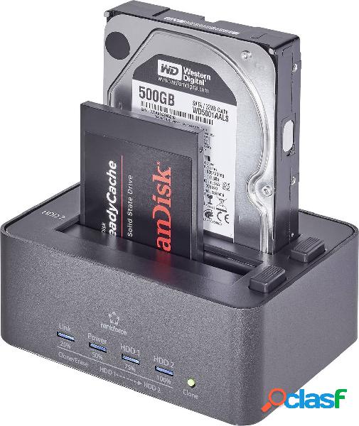 Renkforce rf-docking-08 USB 3.2 Gen 1 (USB 3.0) SATA 2 Porte