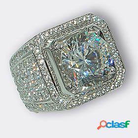 Ring AAA Cubic Zirconia Silver Gold Platinum Plated Alloy