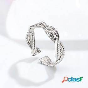 Ring Classic Silver Wave Sterling Silver S925 Sterling