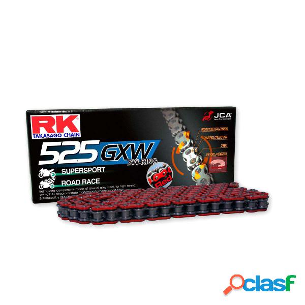 Rk xw-ring rossa 525gxw/116 catena rivetto