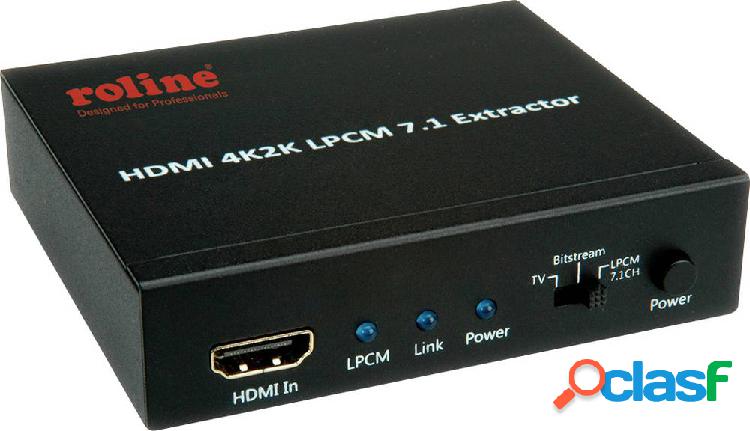 Roline 14.01.3442 Kit extender, estensore HDMI Nero