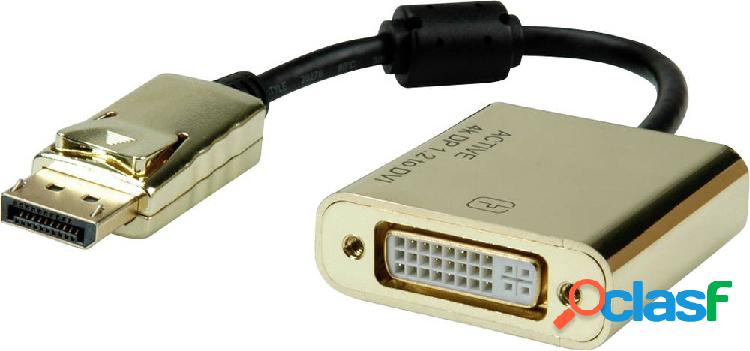Roline DisplayPort / DVI Cavo adattatore Spina DisplayPort,