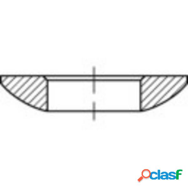 Rondella sferica convessa 21 mm 36 mm Acciaio galvanizzato