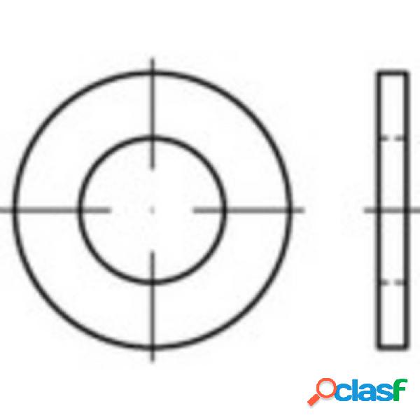 Rondelle 10.5 mm 20 mm ISO 7089 Acciaio 100 pz. TOOLCRAFT