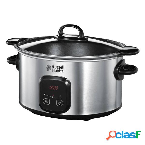 Russell Hobbs Pentola Slow Cooker MaxiCook 6 L Argento