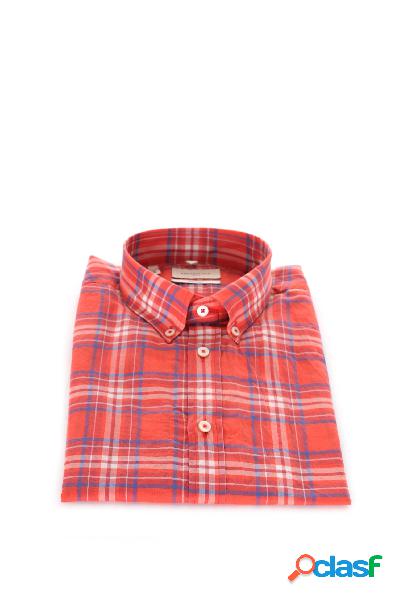 SHIRT ROSSO/BLUETTE/BIANCO V0031