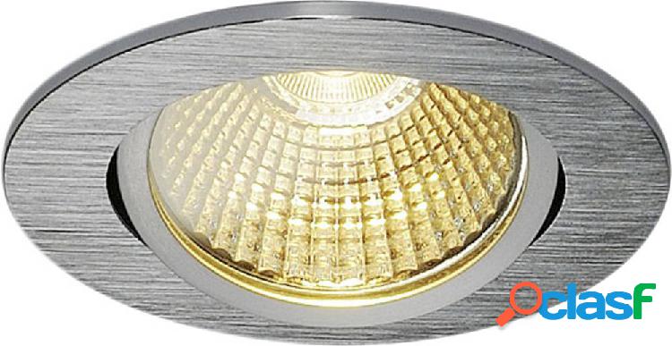 SLV 114386 Lampada LED da incasso 9 W Bianco caldo Alluminio