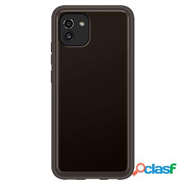 Samsung Galaxy A03 Soft Clear Cover EF-QA036TBEGEU - Nera