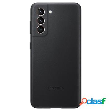 Samsung Galaxy S21+ 5G Leather Cover EF-VG996LBEGWW - Black