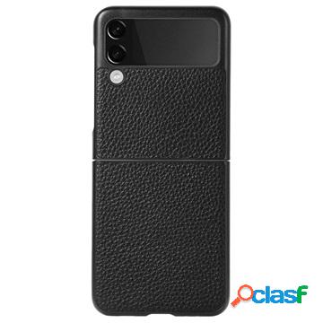 Samsung Galaxy Z Flip3 Slim Cover - Genuina Pelle - Nero