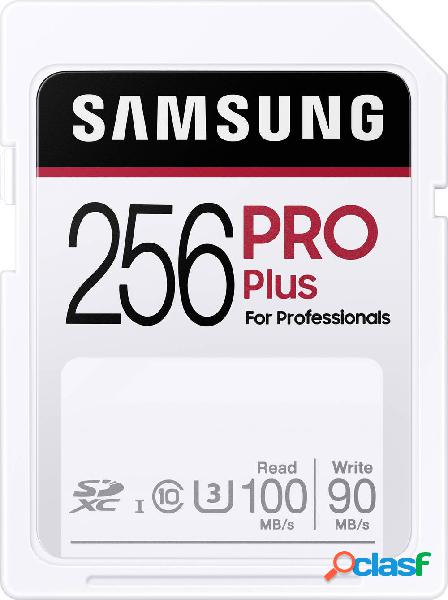Samsung Pro Plus Scheda SDXC 256 GB UHS-I impermeabile,