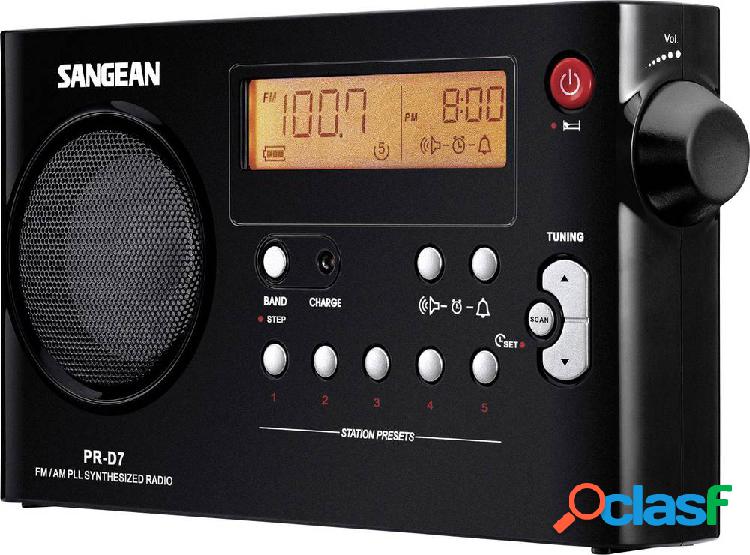 Sangean PR-D7 Radio portatile FM, AM Nero