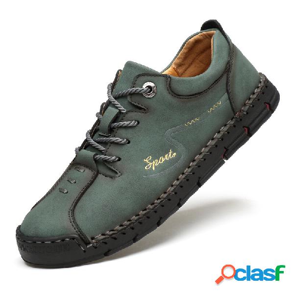 Scarpe casual da uomo antiscivolo in pelle microfibra Soft
